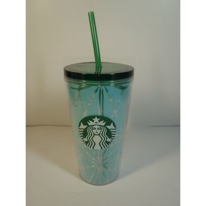 2021 Starbucks Summer Grande Green Foliage Tumbler 16oz